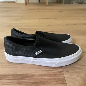 Vans Perf Leather Slip Ons